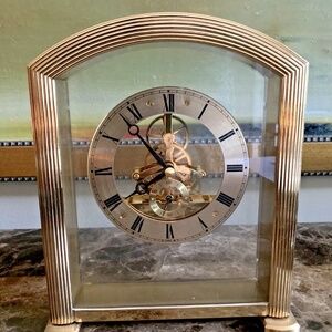 ✨ Vintage Seiko Quartz Skeleton Mantel Clock – Japan 🇯🇵